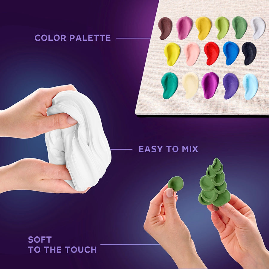 Creative gift set for teens and adults - Winter Vibes clay modeling kit