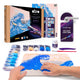 IMÁGENES 3D Obras maestras famosas Kit de pintura 3D DIY "Gran ola en Kanawaga" 11.8" x 15.7" pulgadas 