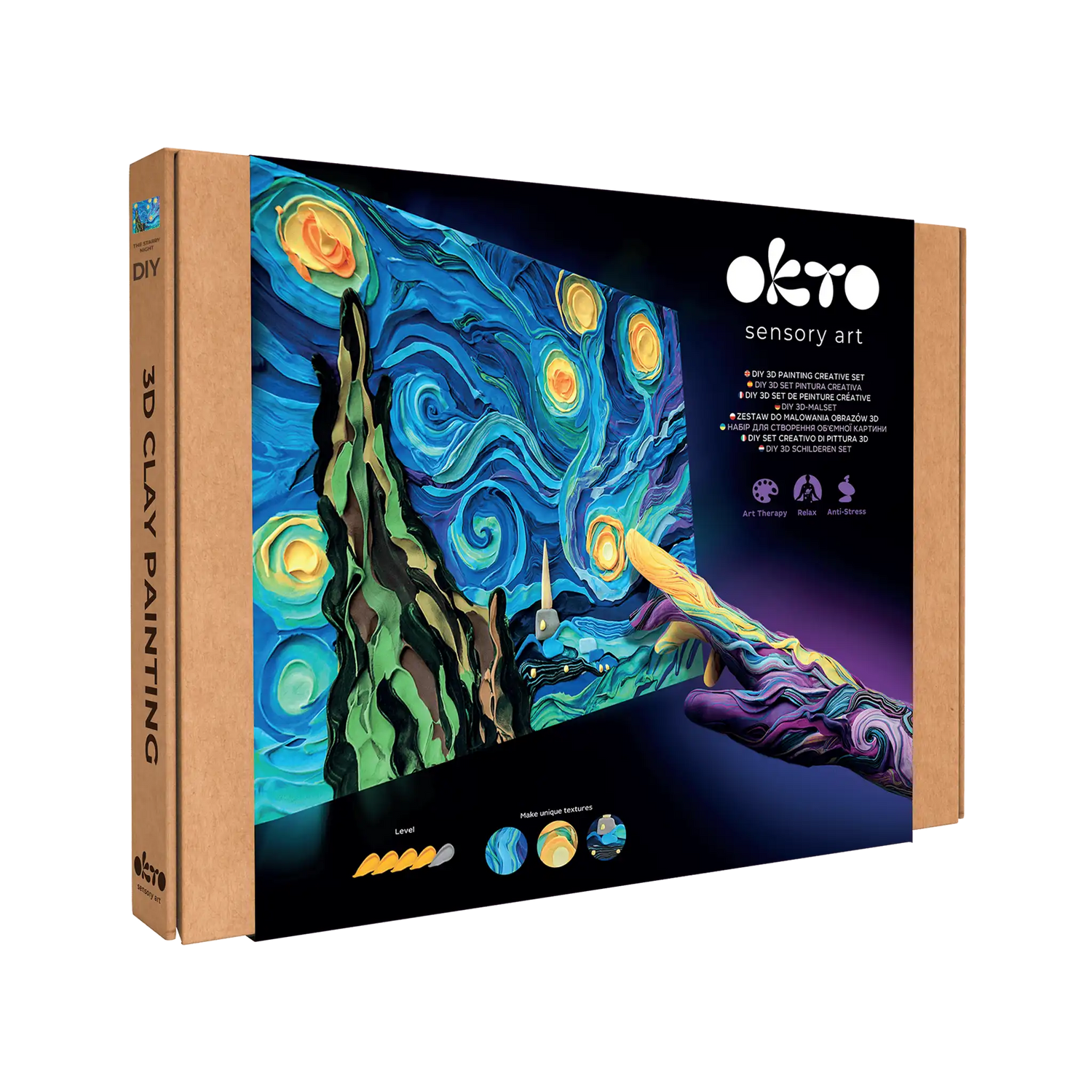 3D PICTURES Famous Masterpieces DIY set ”Starry night”