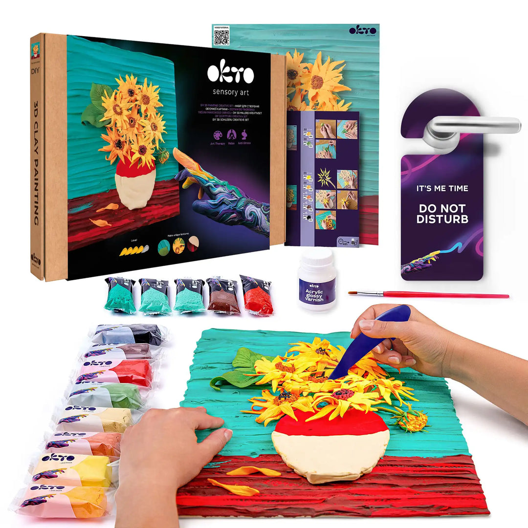 3D PICTURES Famous Masterpieces DIY set ”Sunflowers”