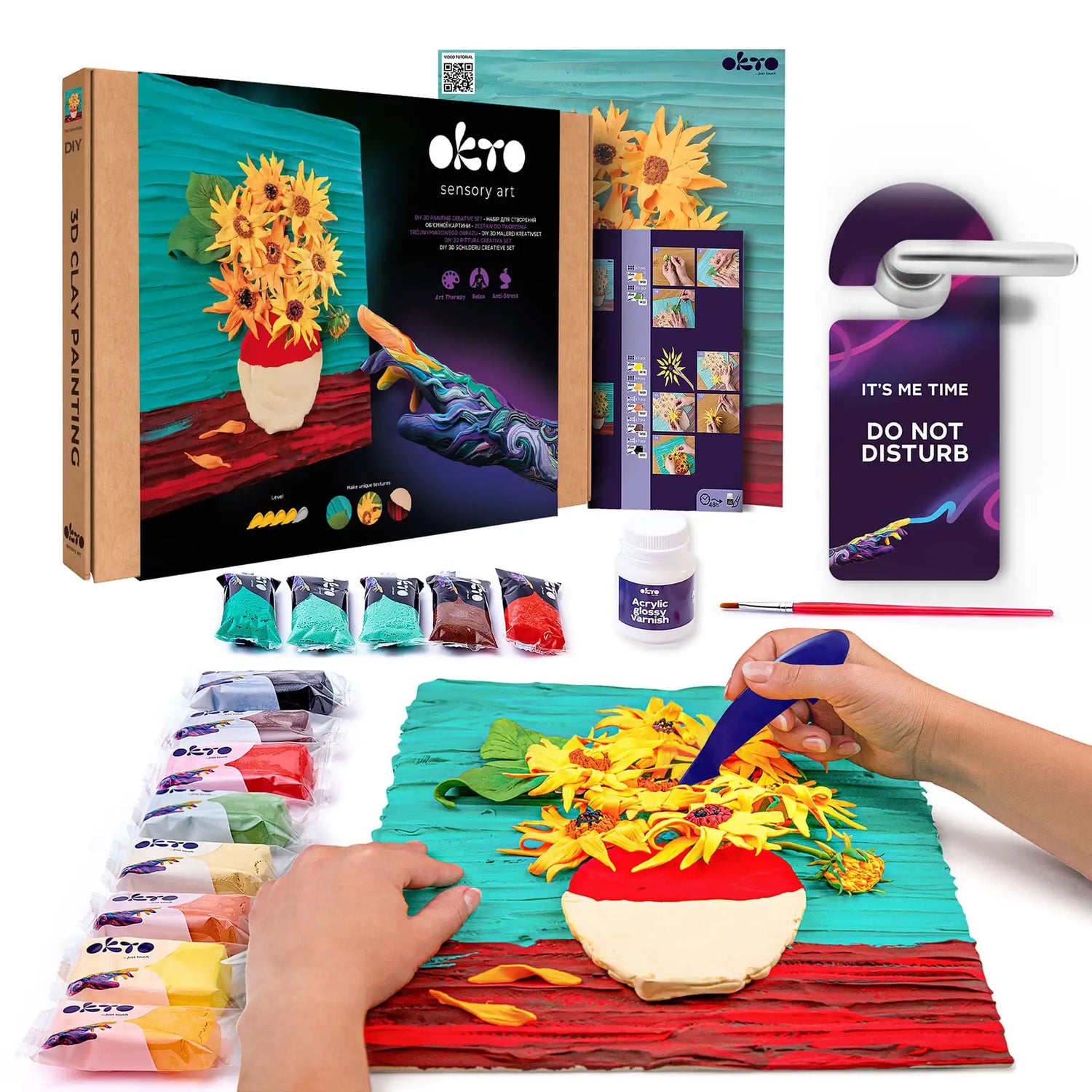 3D PICTURES Famous Masterpieces DIY set ”Sunflowers”
