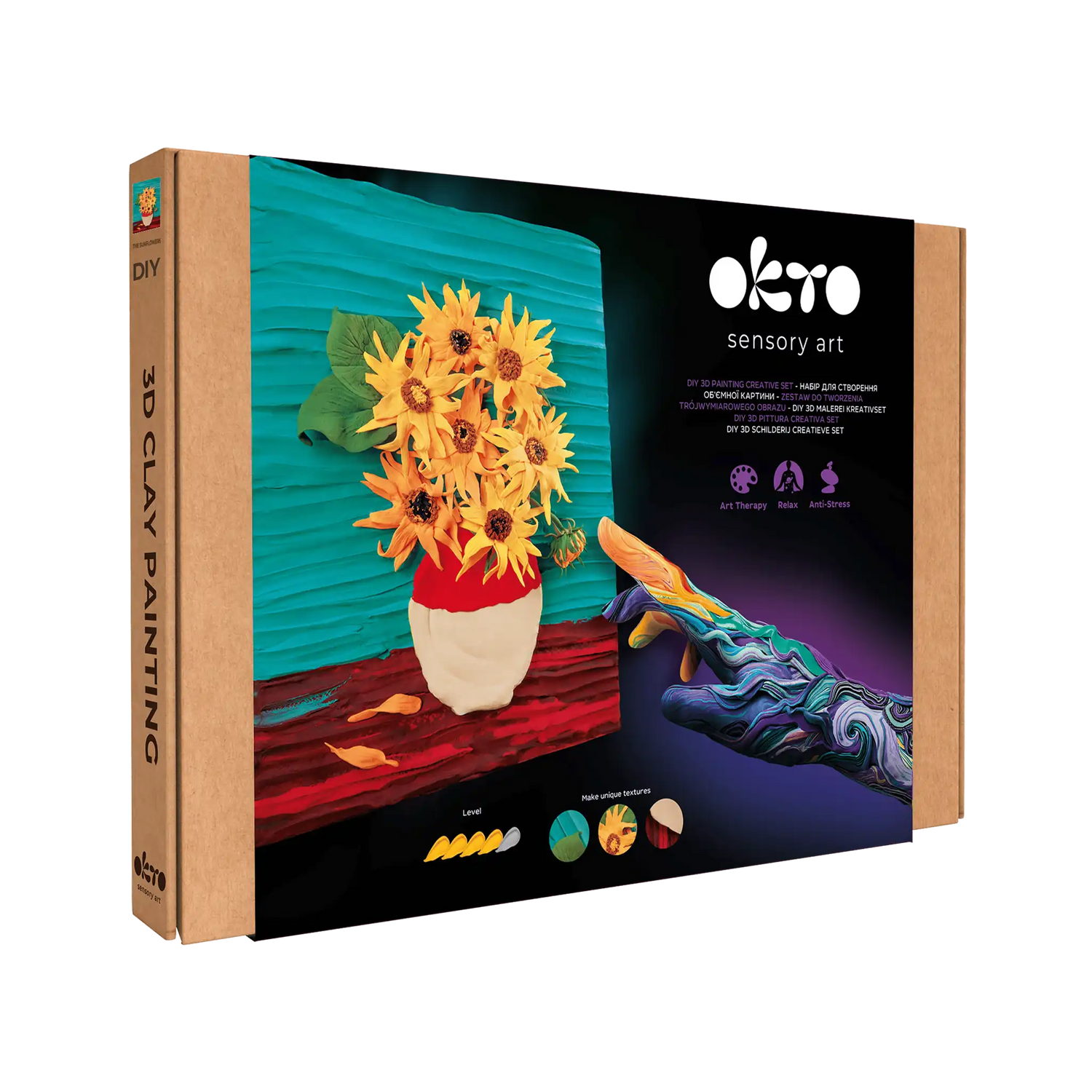 3D PICTURES Famous Masterpieces DIY set ”Sunflowers”