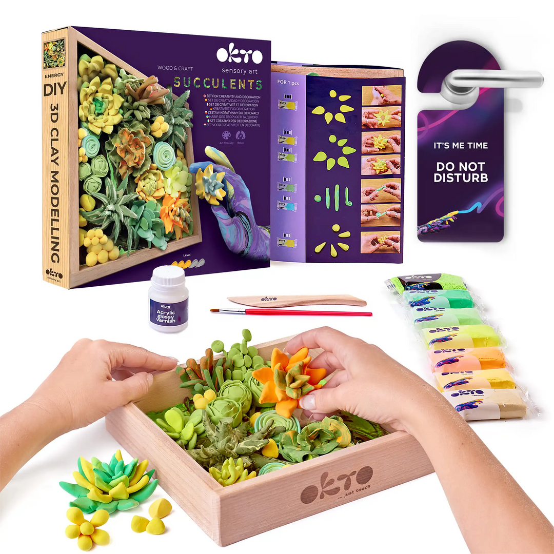 set Wood&Craft DIY "Succulents" ENERGY