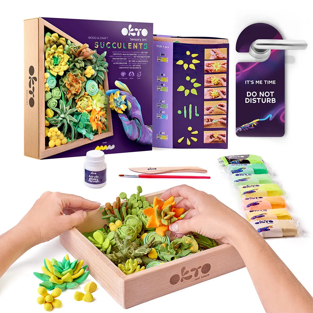 set Wood&Craft DIY "Succulents" ENERGY