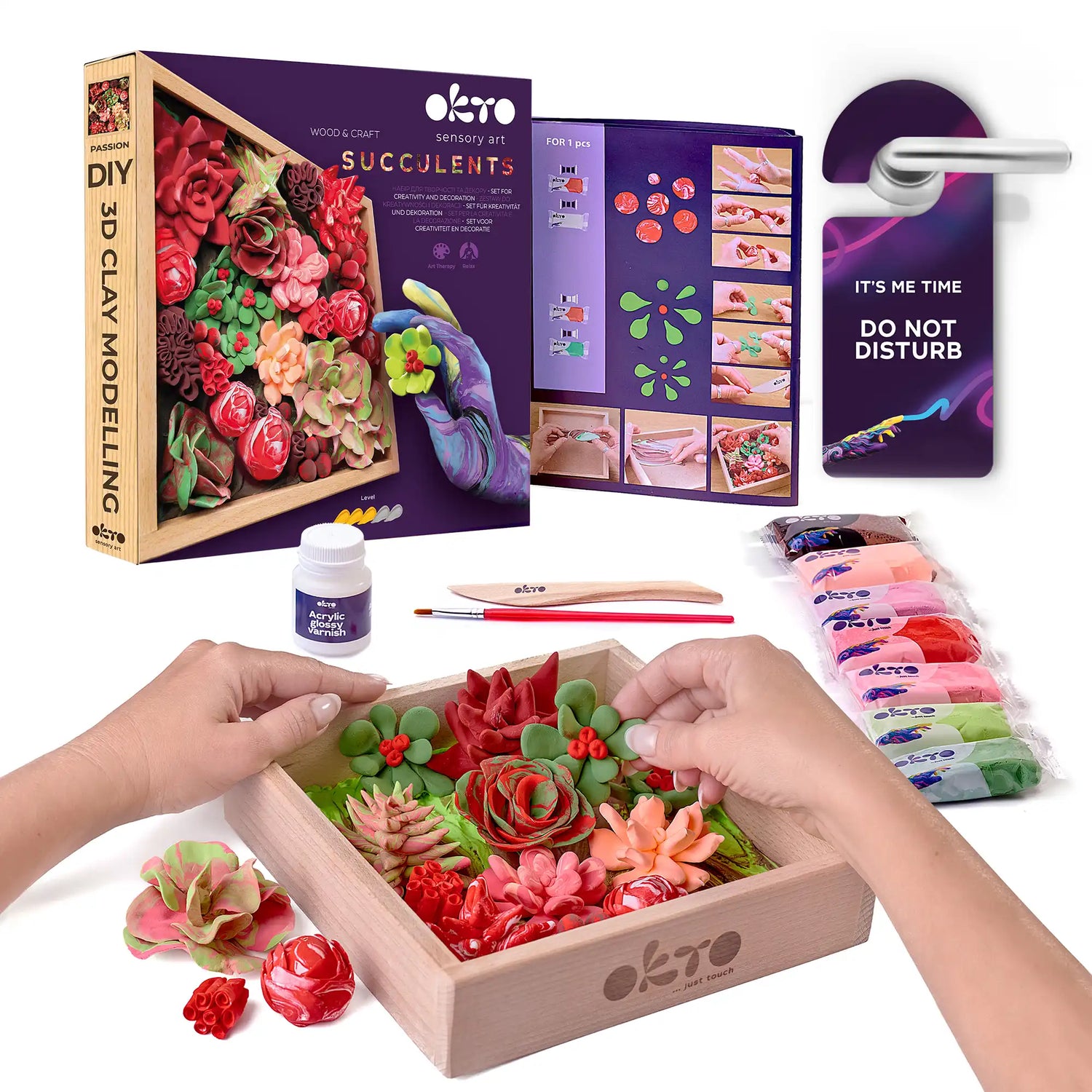 set Wood&Craft DIY "Succulents" PASSION