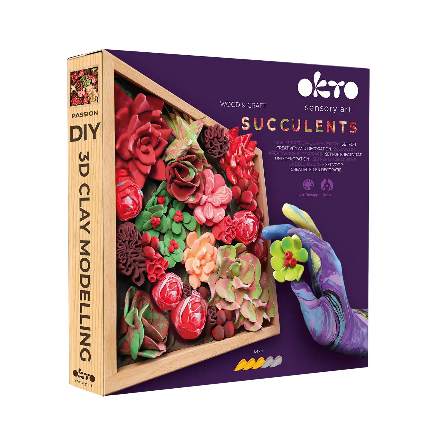 set Wood&Craft DIY "Succulents" PASSION