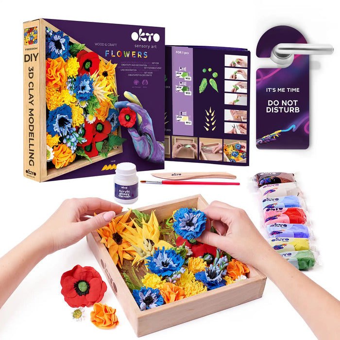 set Wood&Craft DIY "Flowers" FREEDOM