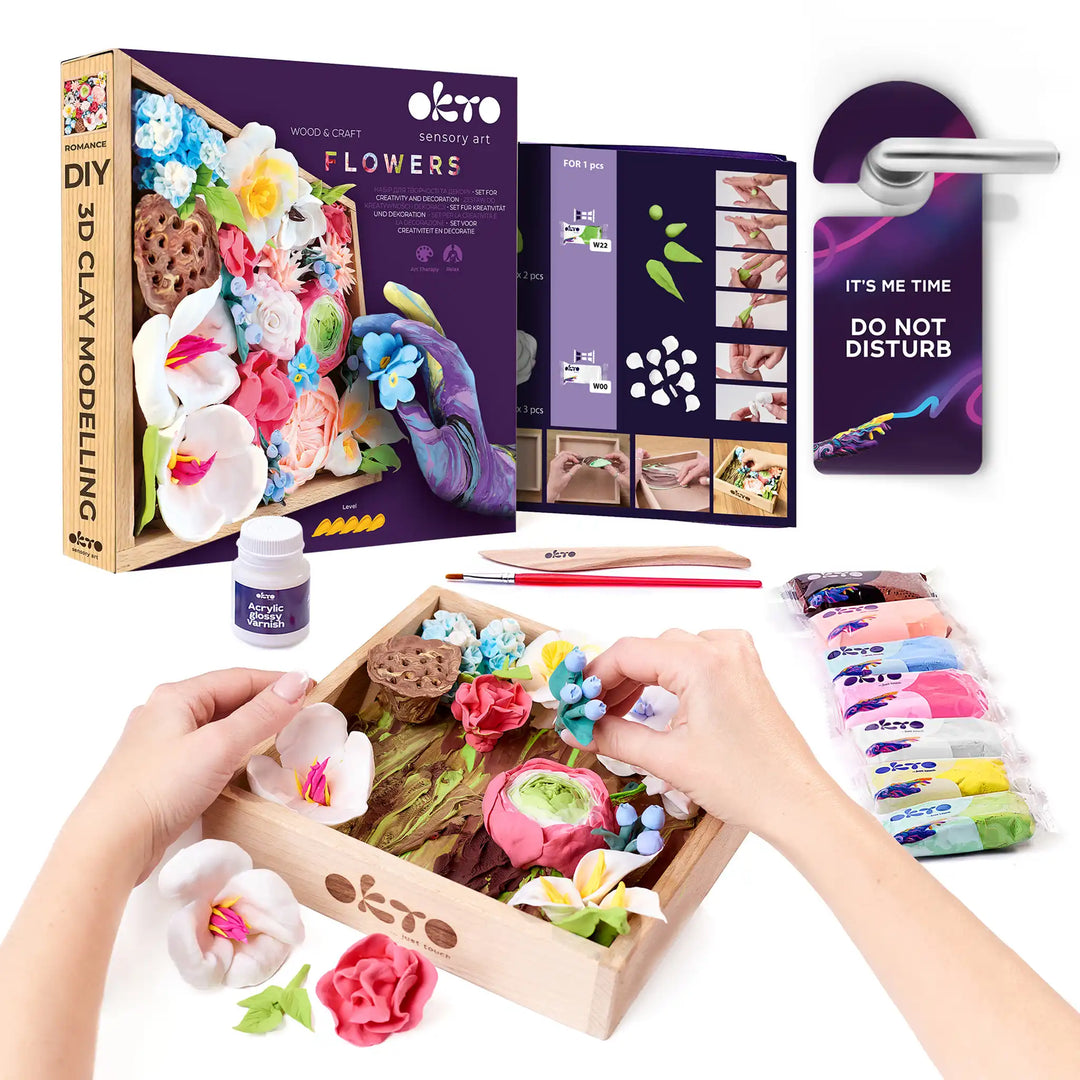 set Wood&Craft DIY "Flowers" ROMANCE