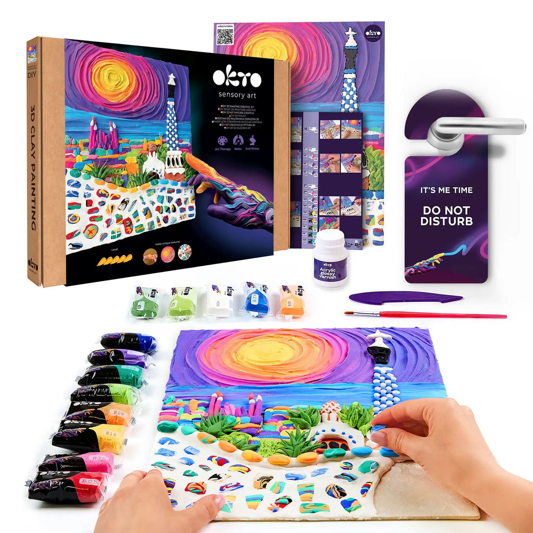 3D PICTURES TRAVEL DIY 3D Painting #Park Guell Barcelona
