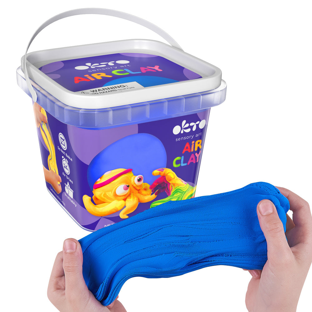 School supplues Air Dry Modeling Clay BLUE 900 ml