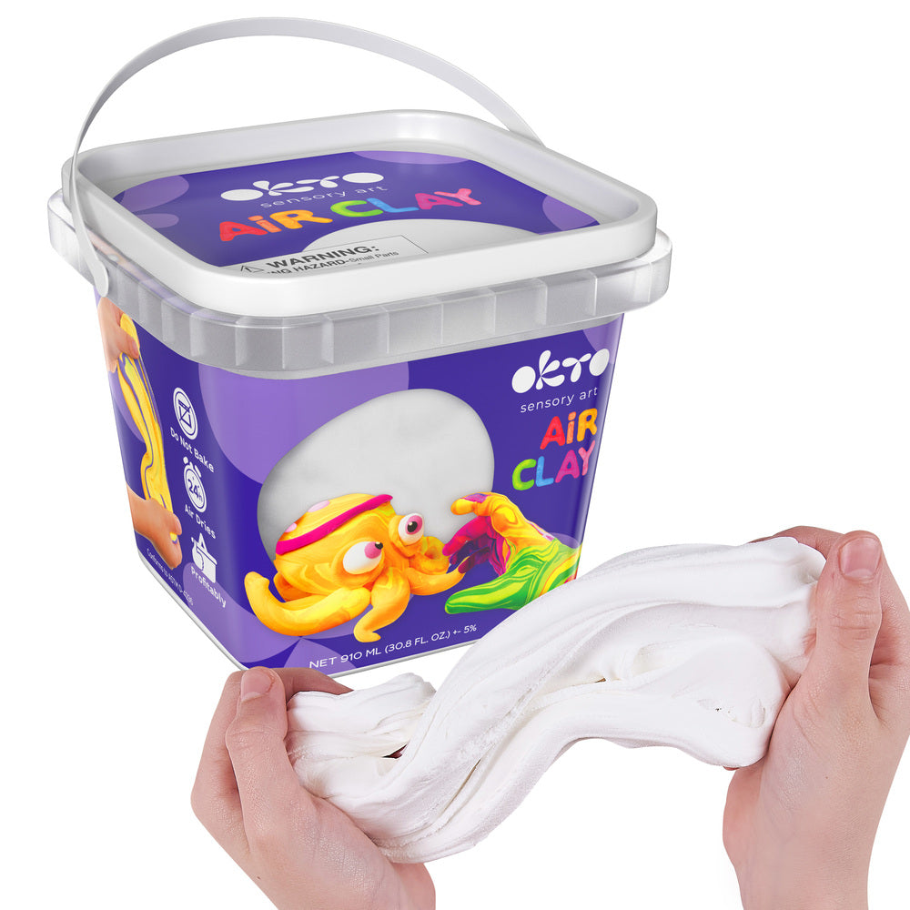 School supplues  Air Dry Modeling Clay WHITE 900 ml