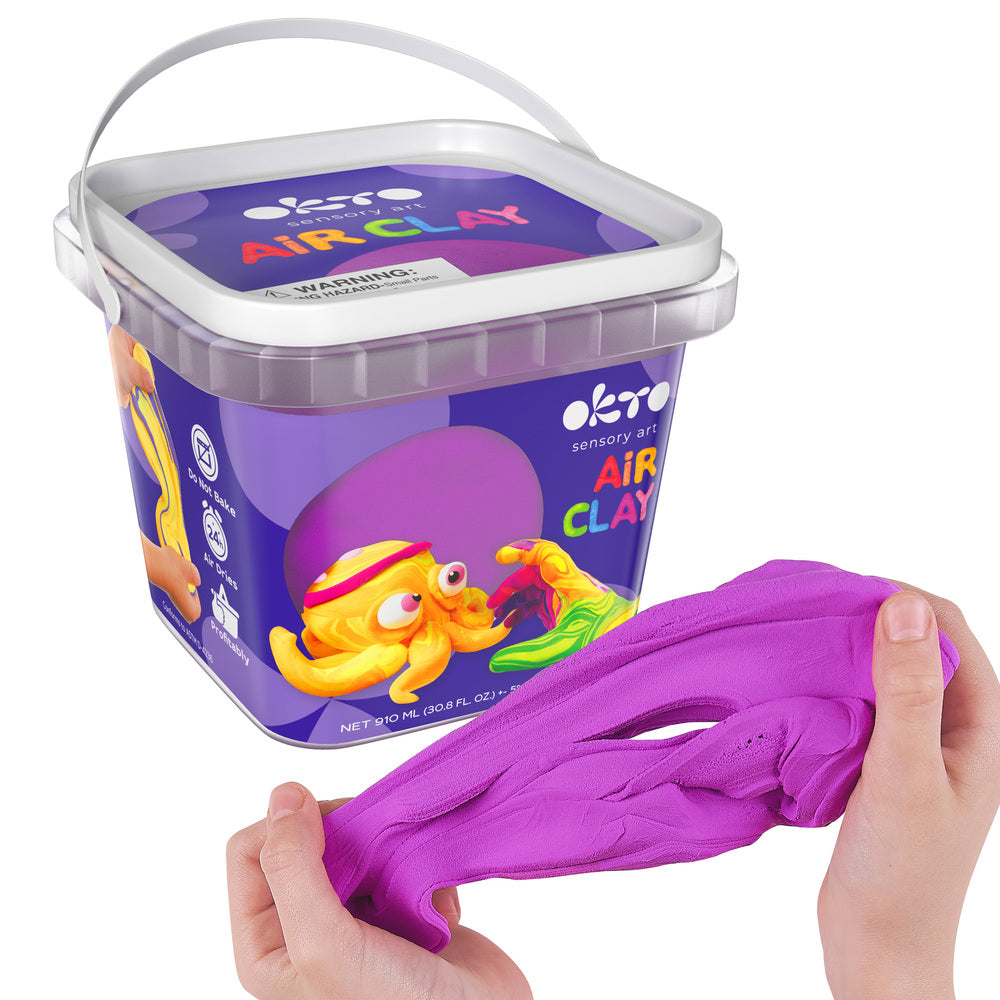 School supplues  Air Dry Modeling Clay PURPLE 900 ml