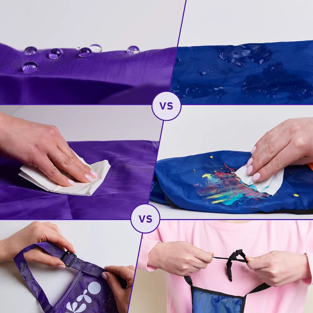 Apron with arm sleevesSchool supplues  Apron with arm sleeves