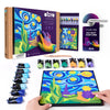 Coloring with clay set by numbers Little prince night