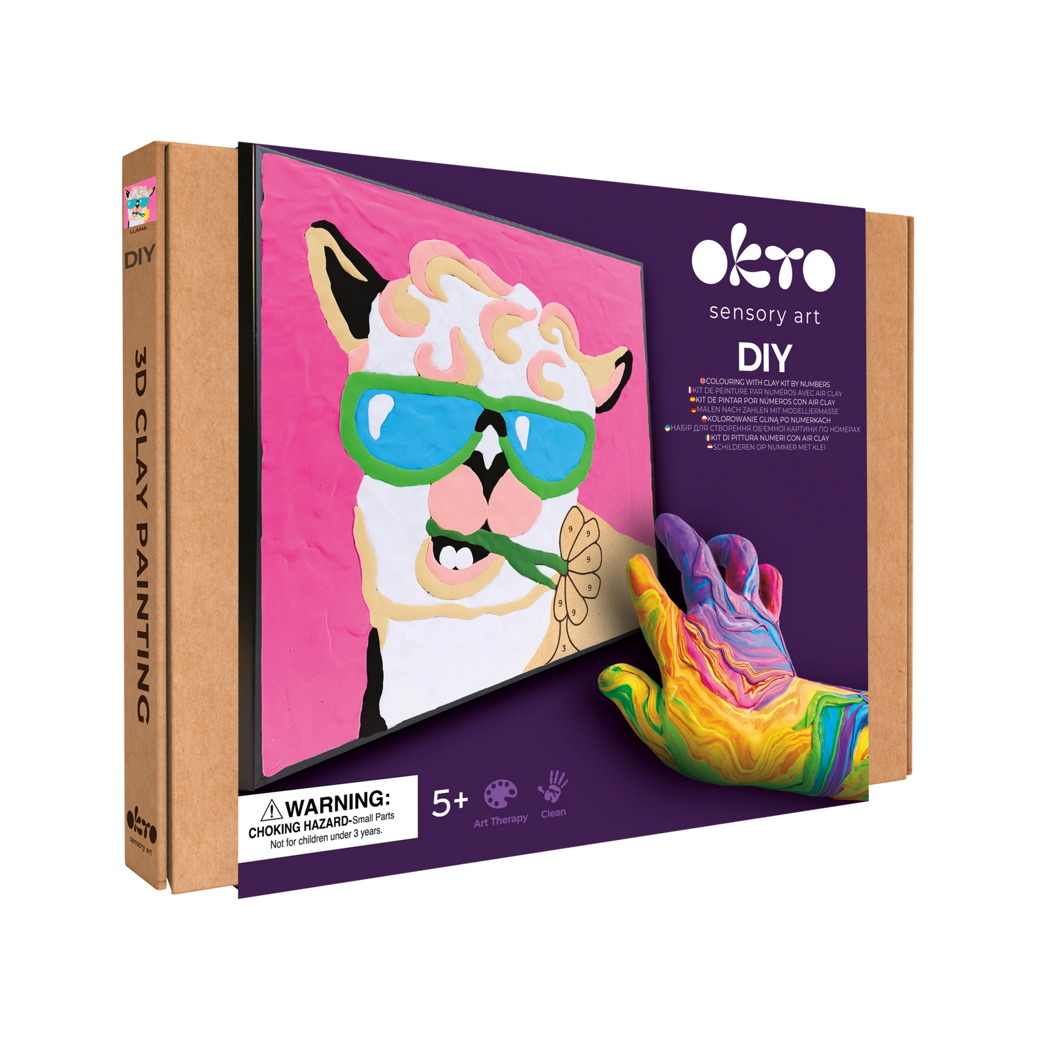 Coloring with clay set by numbers LAMA