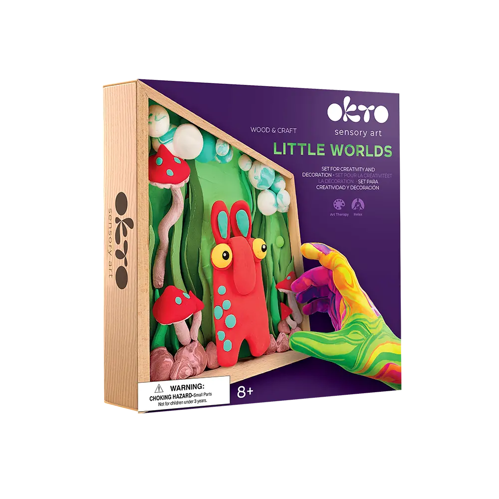 Wood&Craft DIY set "Little Worlds" Mommy troll