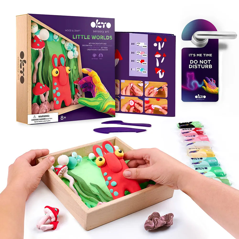Wood&Craft DIY set "Little Worlds" Mommy troll