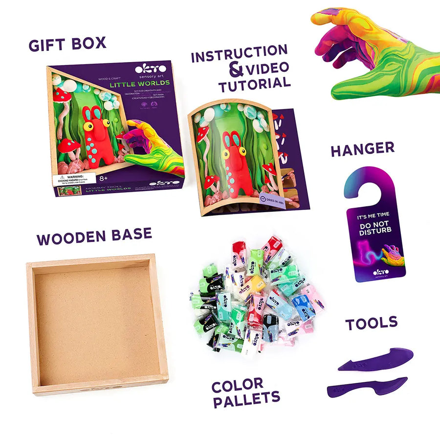 Wood&Craft DIY set Little Worlds Mommy troll, photo 3