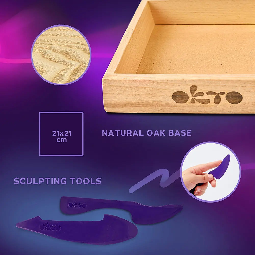 Wood&Craft DIY set "Little Worlds" TM OKTO  Bat 8.3" x 8.3" inch