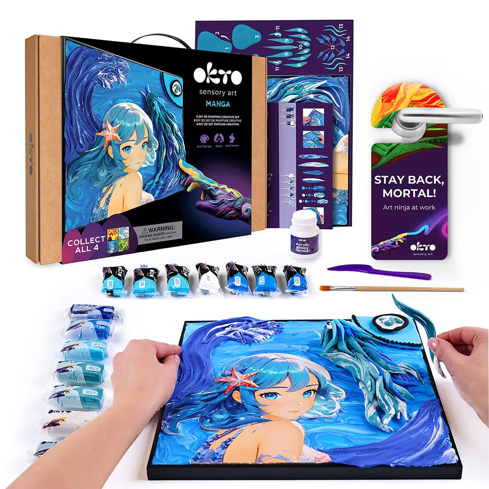 DIY 3D Painting set "MANGA" Water