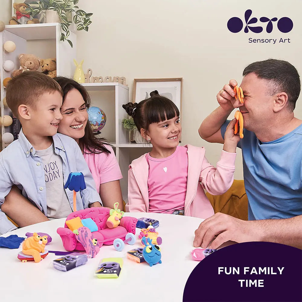 Set with air clay KIDS LINE 18 colors