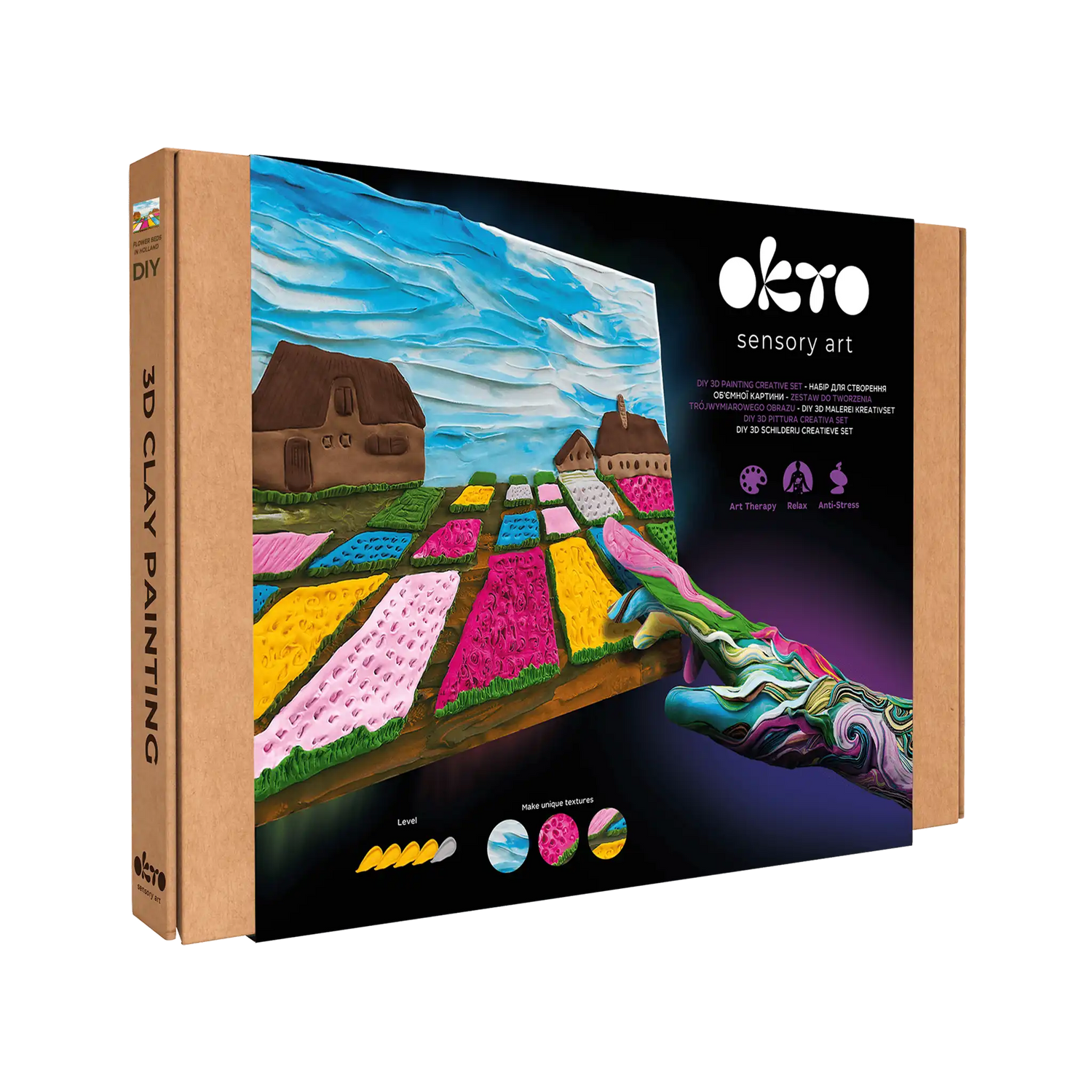 3D PICTURES Famous Masterpieces DIY set ”Flower beds in Holland”