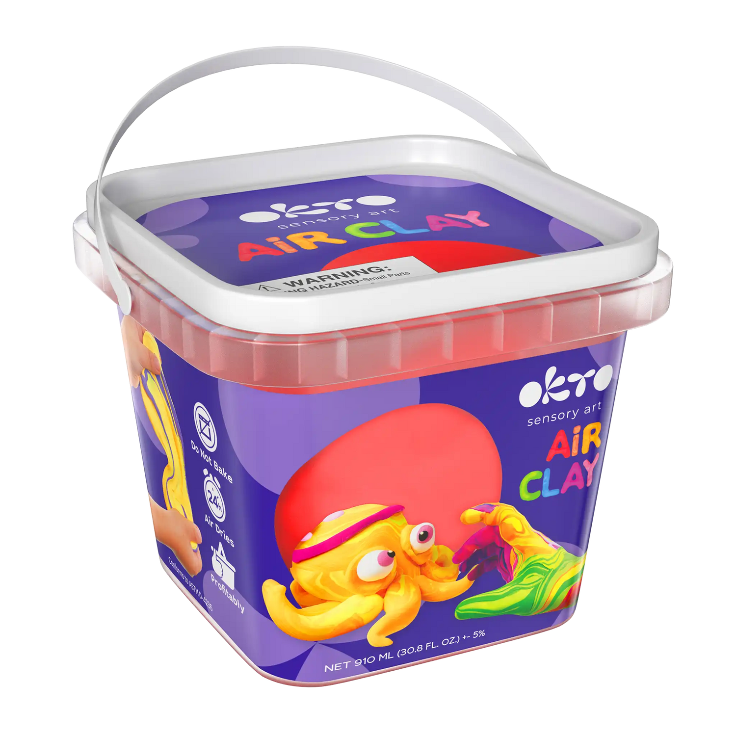 Air Dry Modeling Clay RED 900 ml