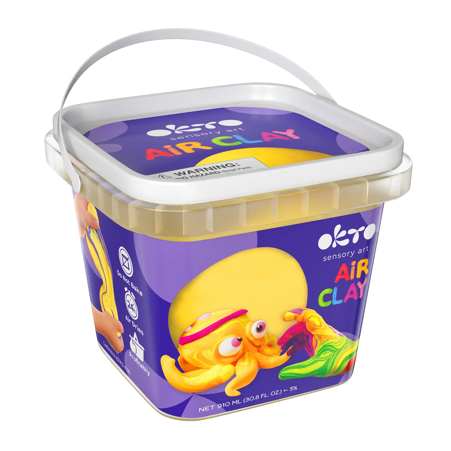 Air Dry Modeling Clay YELLOW 900 ml