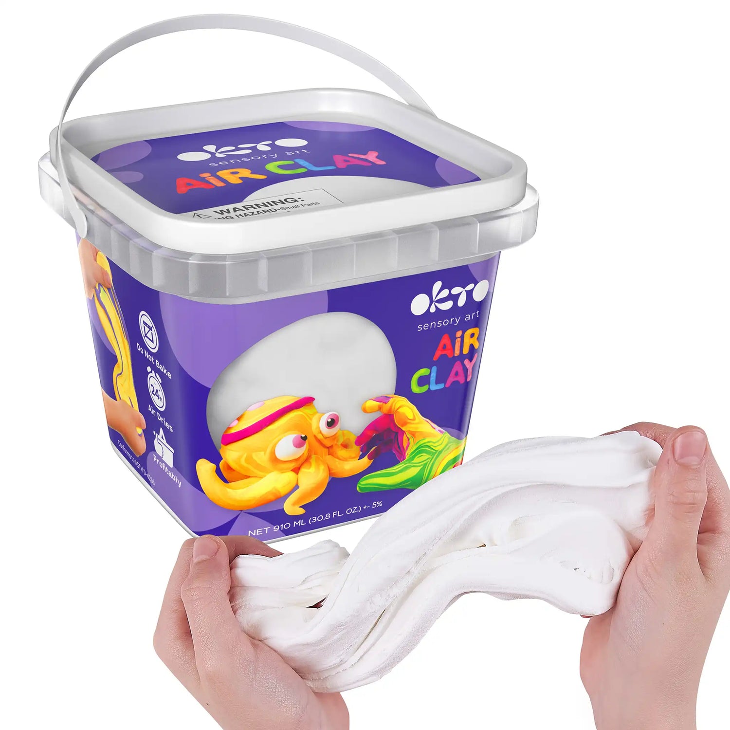 Air Dry Modeling Clay WHITE 900 ml