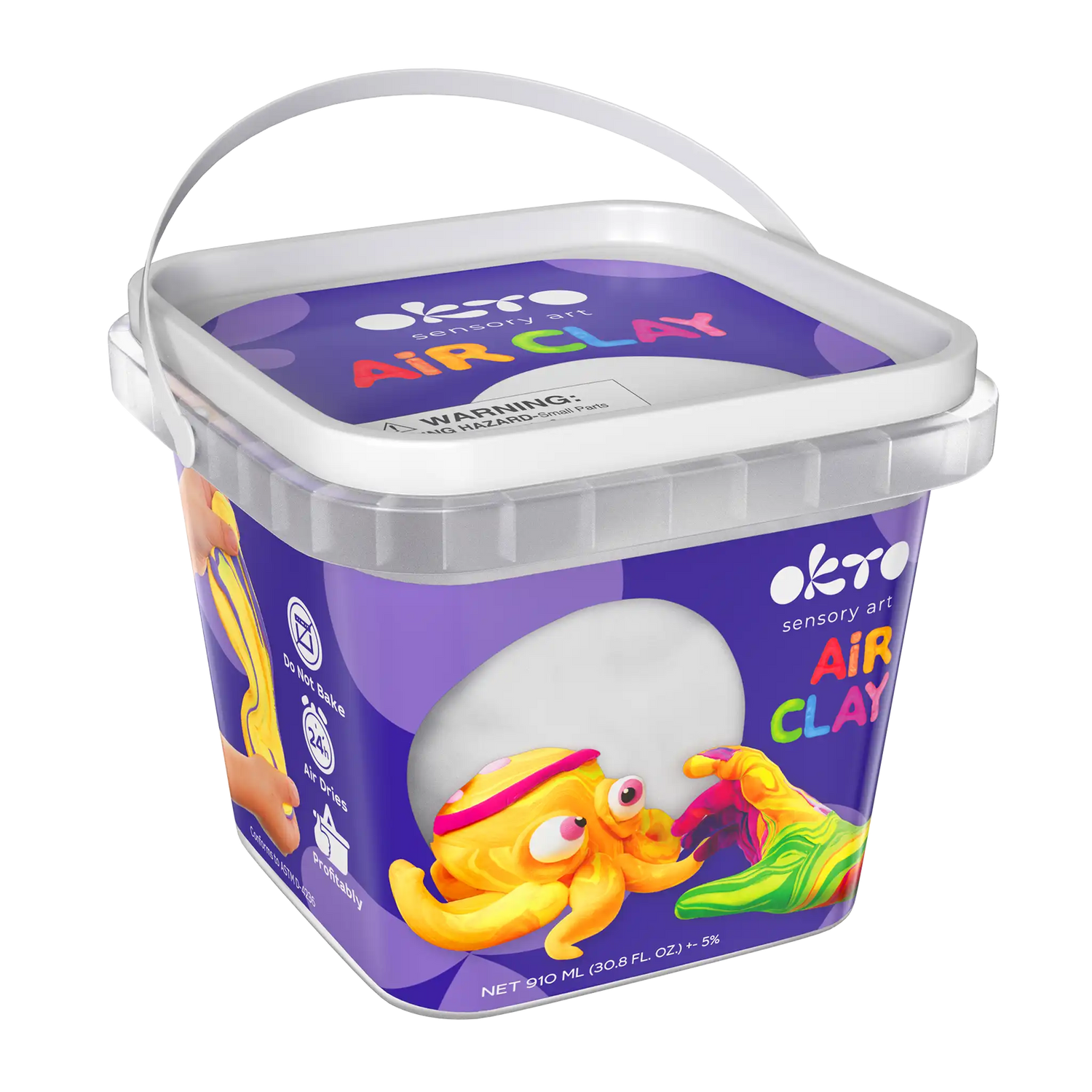 Air Dry Modeling Clay WHITE 900 ml