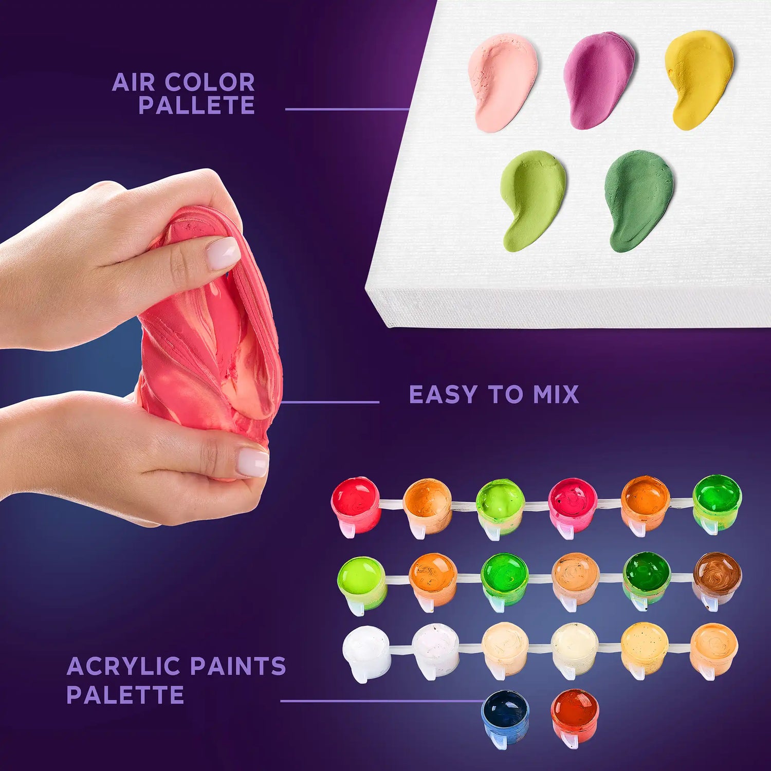 3D modeling+painting kit "A Cat in a Flower Crown"