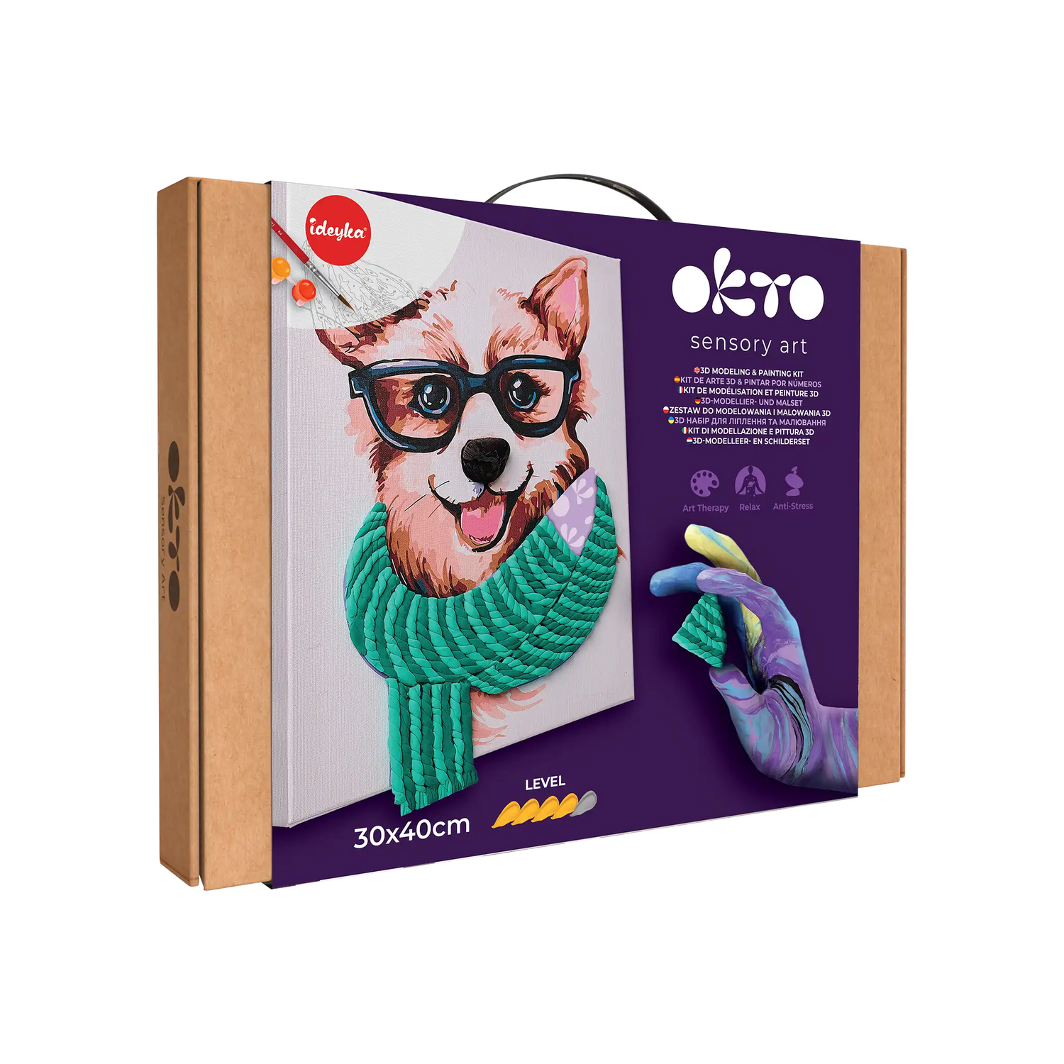 3D modeling+painting kit "Fashion Corgi"
