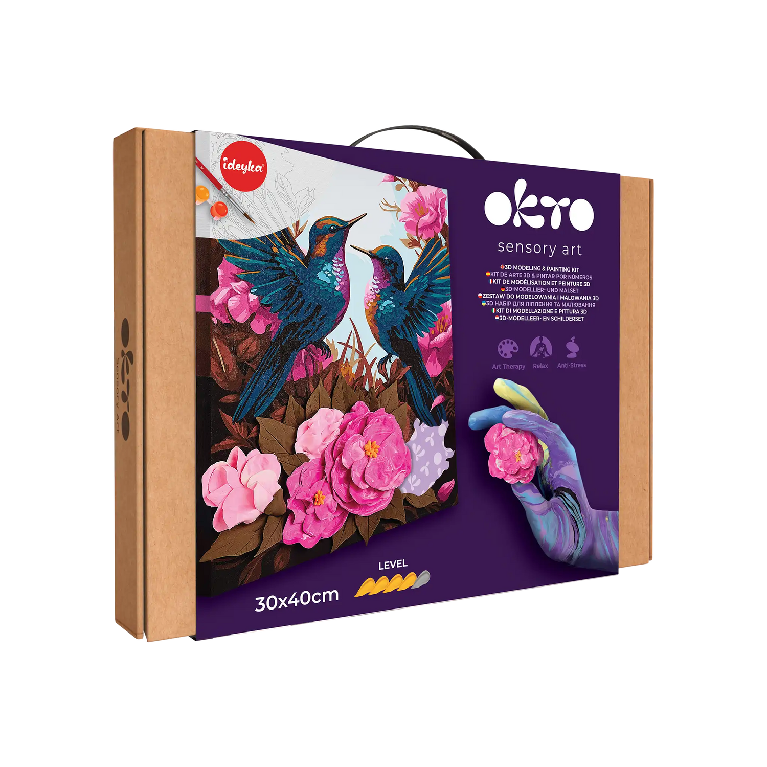 3D modeling+painting kit "Hummingbirds in love"