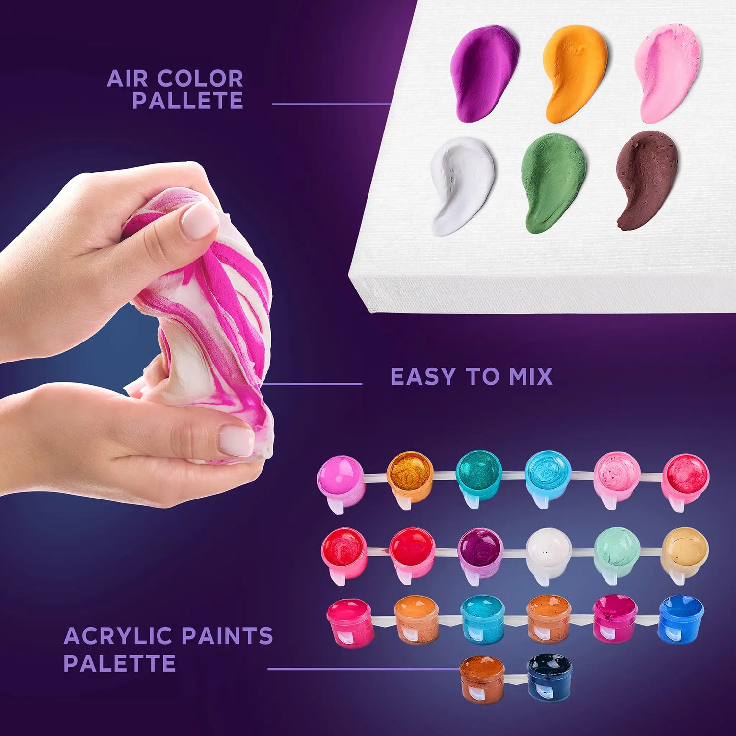 3D modeling+painting kit "Hummingbirds in love"