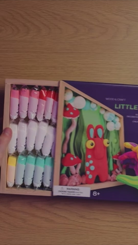 Set de bricolaje Wood&amp;Craft "Little Worlds" TM OKTO Mommy Troll 8,3" x 8,3" pulgadas 