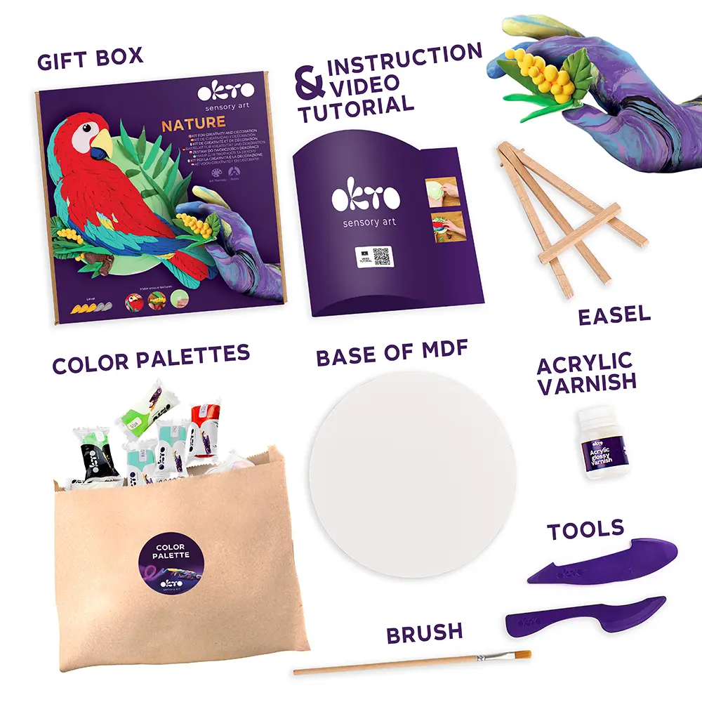 3D Creative Kit "Nature"– Macaw - View 2