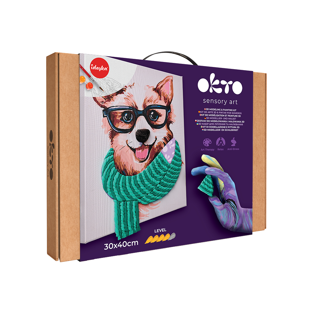 3D Paint by Numbers OKTO & Ideyka "Fashion Corgi"