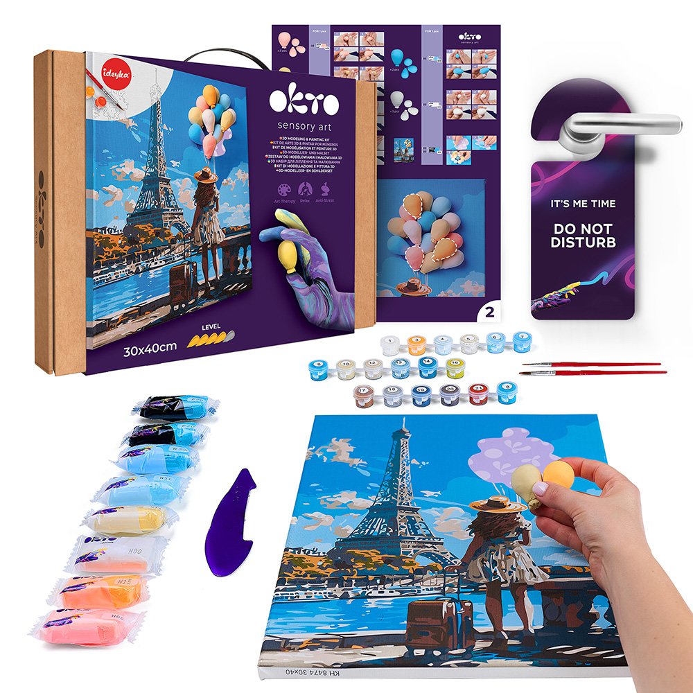 3D Paint by numbers OKTO & Ideyka “Greetings in Paris” - View 1