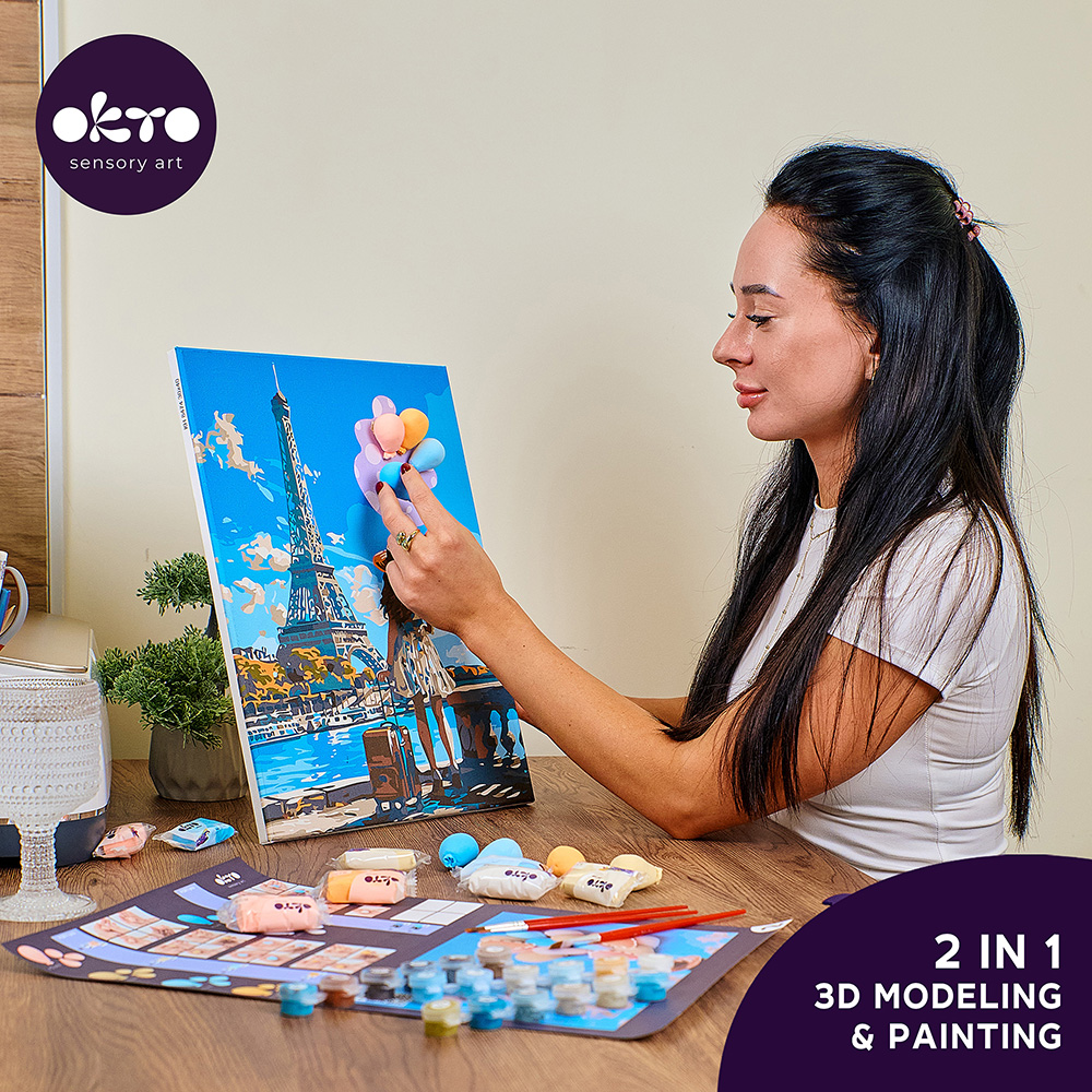 3D Paint by numbers OKTO & Ideyka “Greetings in Paris” thumbnail 6