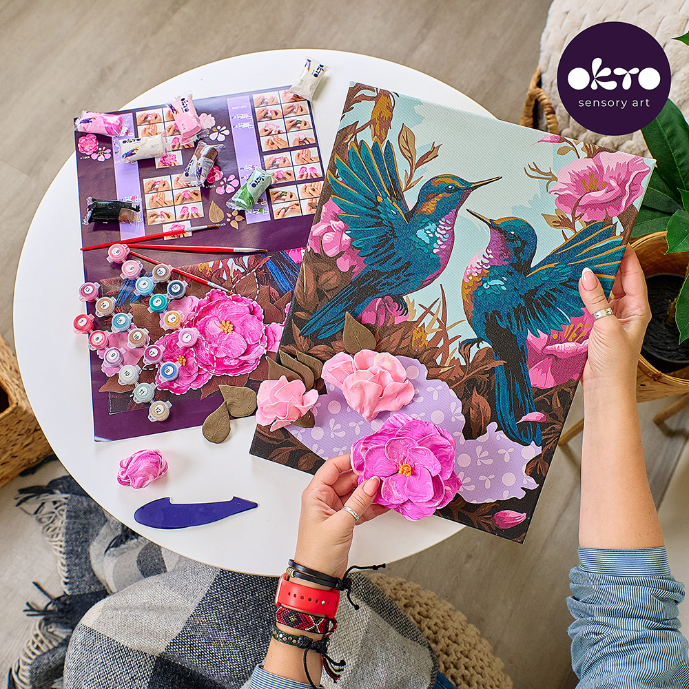 3D Paint by numbers OKTO & Ideyka “Hummingbirds in love ” thumbnail 8
