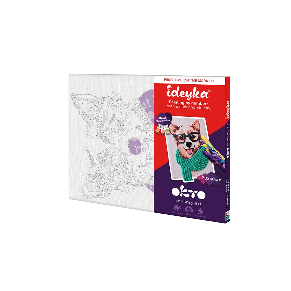 3D Paint by Numbers OKTO & Ideyka "Stylish Corgi" thumbnail 9