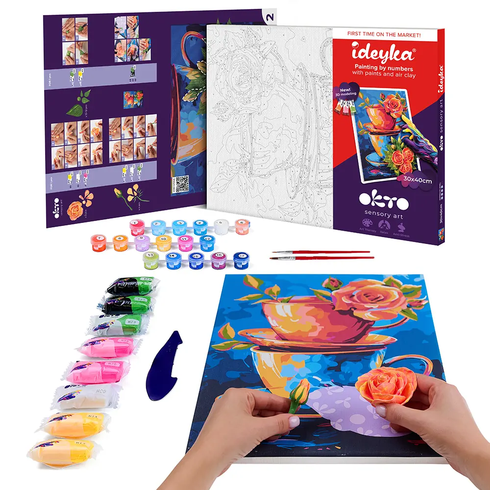 3D Paint by numbers OKTO & Ideyka “Tea party secret” - View 1