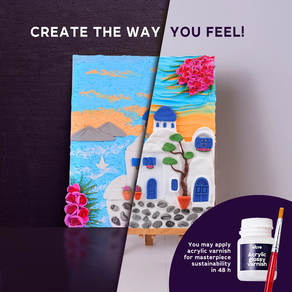 3D painting #santorini thumbnail 7