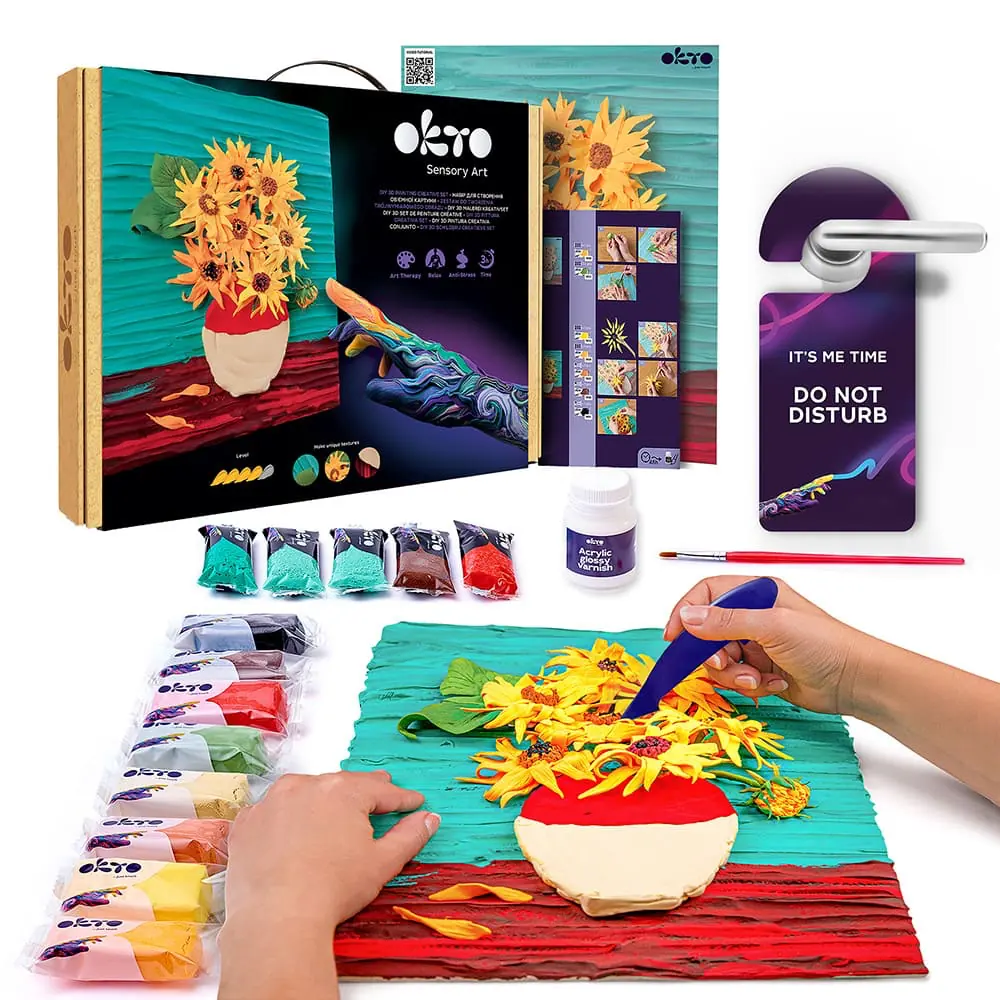 3D Painting "Sunflowers" - View 1