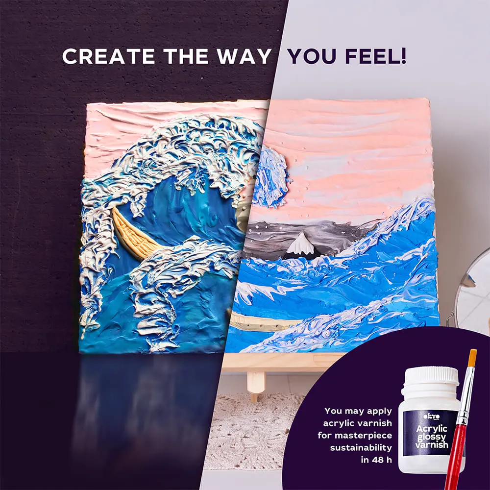 3D Painting "The Great Wave off Kanagawa" thumbnail 7
