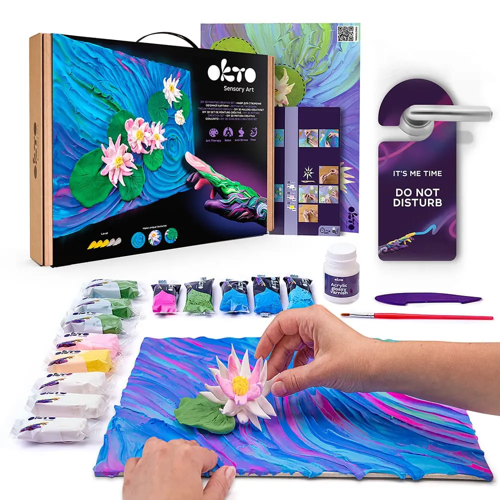 3D Painting “Water Lilies” - View 1