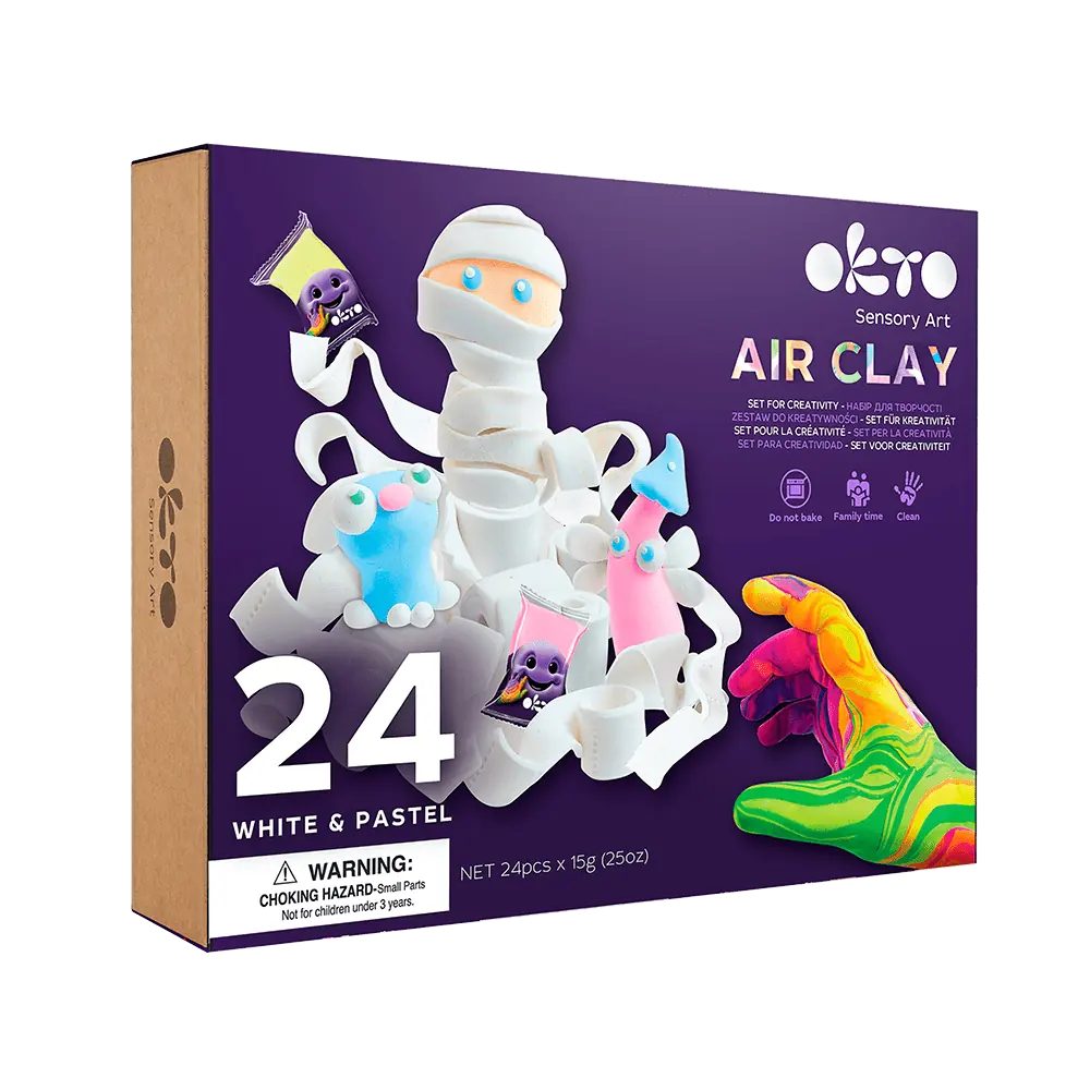 Air Clay set 24 colours “Pastel”