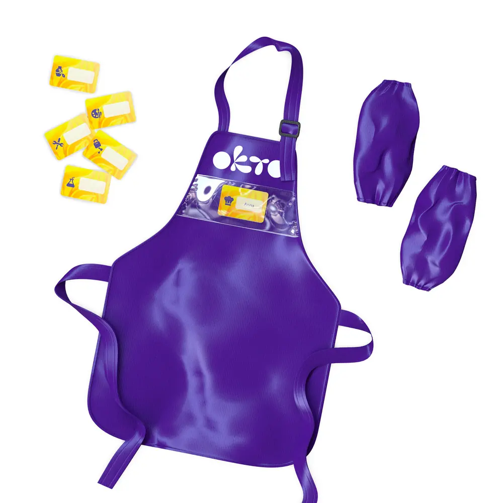 Children's apron for sculpting and painting - View 1