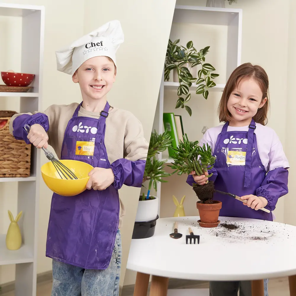 Children's apron for sculpting and painting thumbnail 6