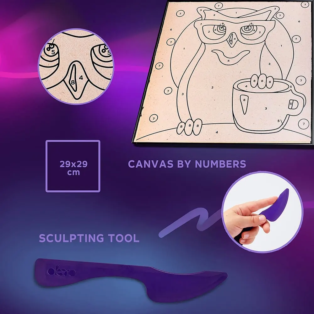 Painting by numbers “Owl” - View 3